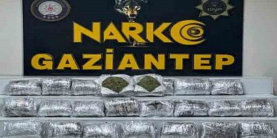 Gaziantep'te 24 kilo skunk ele geçirildi