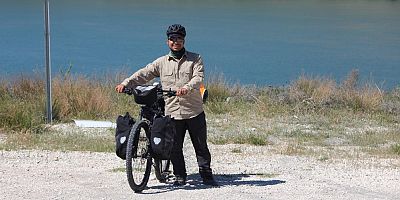 Gaziantep'ten bisikleti ile Türkiye turuna çıktı