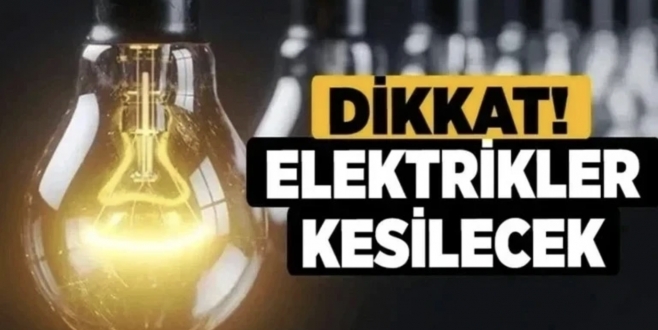 17 Mart 2026 Gaziantep'te Elektrikler Kesilecek