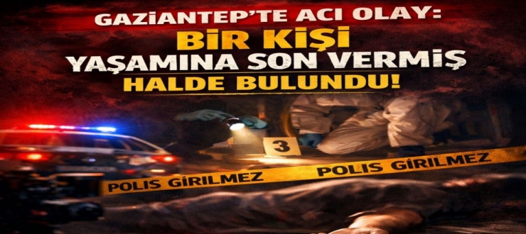 Gaziantep Şahinbey'de Şüpheli Ölüm! Bir Kişi Asılı Halde Bulundu