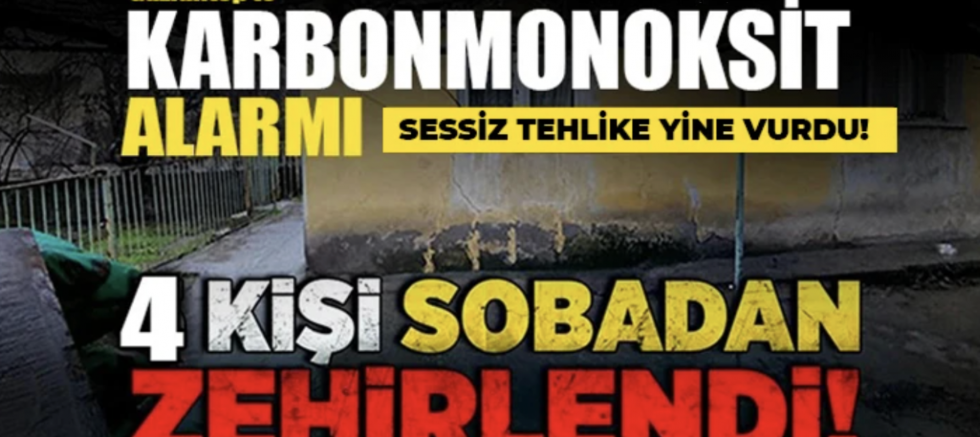 Gaziantep’te Karbonmonoksit Faciası: Aynı Aileden 4 Kişi Hastanelik Oldu