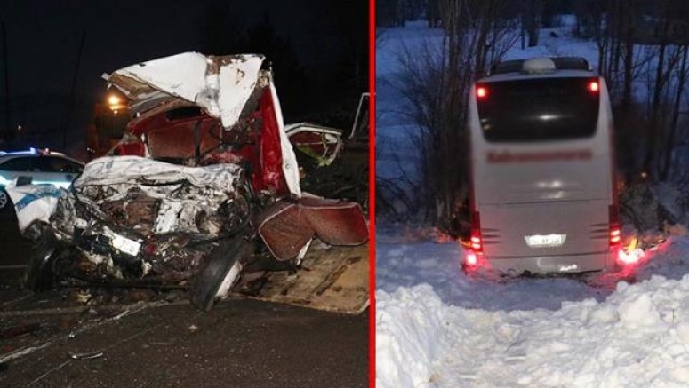 Gaziantep'ten Trabzon'a Giden Yolcu Otobüsü Kaza Yaptı, Ölü Ve Yaralılar Var