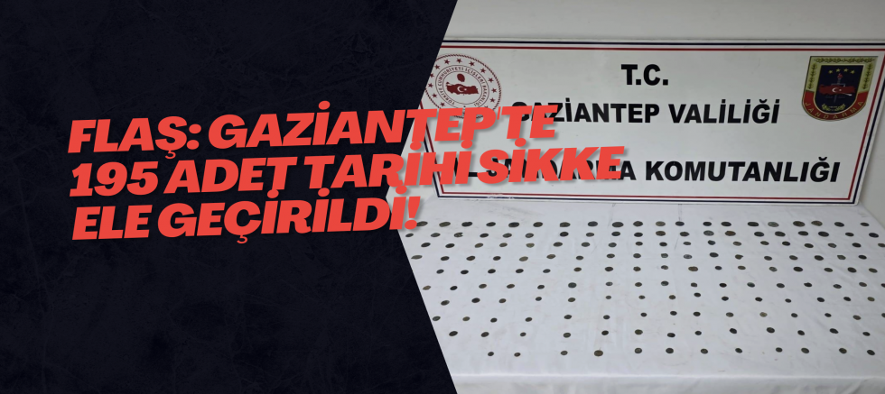 FLAŞ: Gaziantep'te 195 Adet Tarihi Sikke Ele Geçirildi!