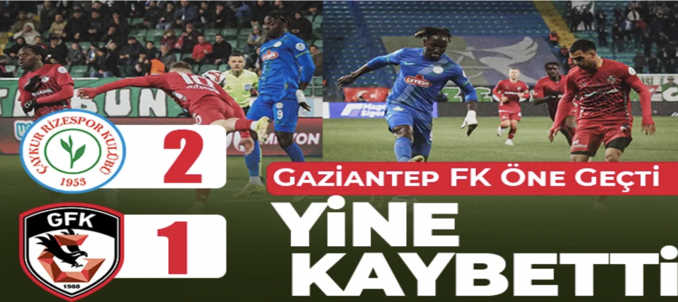 Gaziantep FK’dan Bir Kayıp Daha: Üst Üste Yenilgiler