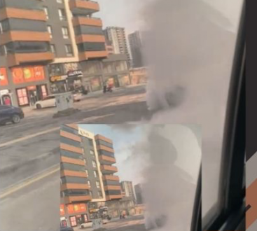 Gaziantep’te Facianın Eşiğinden Dönüldü: Araç Dumanlar İçinde