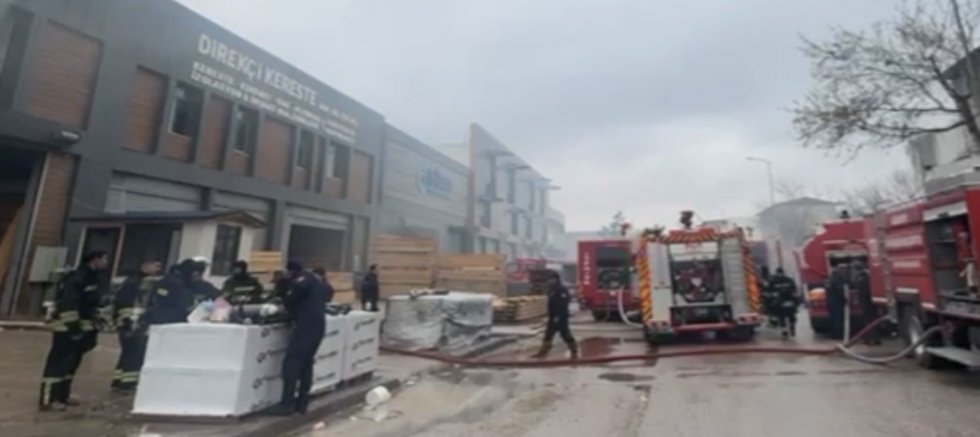 Gaziantep’te kereste imalathanesinde yangın