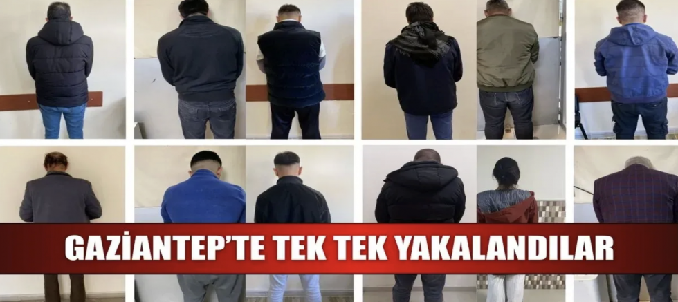 Gaziantep’te polis harekete geçti! 28 şüpheli yakalandı