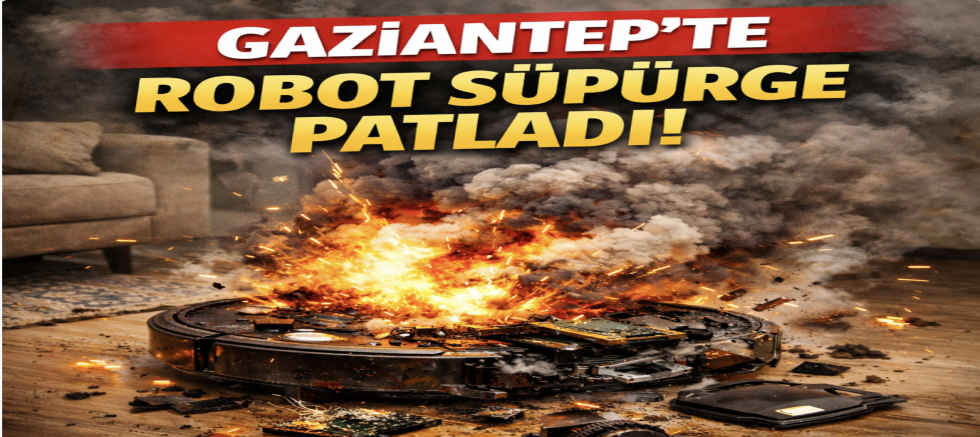 Gaziantep'te robot süpürge patladı!