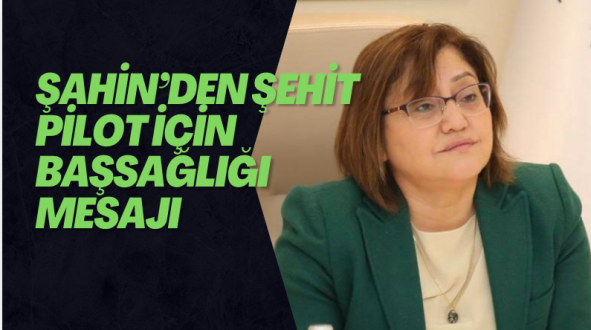 Şahin’den Şehit Pilot İçin Başsağlığı Mesajı