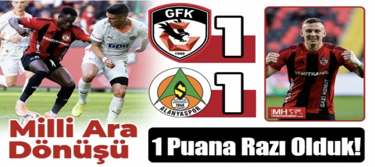 Milli Ara Dönüşü 1 Puana Razı Olduk!