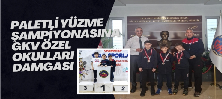 Paletli Yüzme Şampiyonasına GKV Özel Okulları damgası