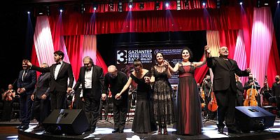 3'üncü Uluslararası Gaziantep Opera ve Bale Festivali Gala Konseri Yapıldı