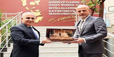 AFŞİN BELEDİYE BAŞKANI KIRAÇ’TAN GAÜN REKTÖRÜ DOĞAN’A ZİYARET