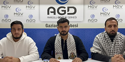 AGD Gaziantep Şubesi Kassam Tugayları sözcüsü Ebu Ubeyde’nin şehadetinin ardından basın açıklaması düzenledi.
