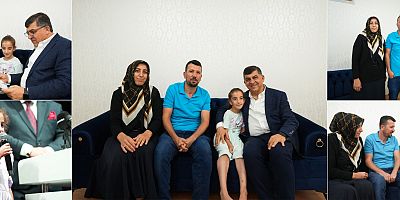 BAŞKAN FADILOĞLU, FEYZA’YA TABLET ARMAĞAN ETTİ