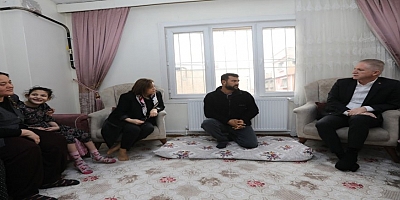 Başkan Şahin, doğalgaz yardım projesinden yararlanan aileleri ziyaret etti