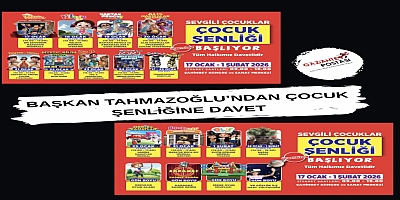 BAŞKAN TAHMAZOĞLU’NDAN ÇOCUK ŞENLİĞİNE DAVET