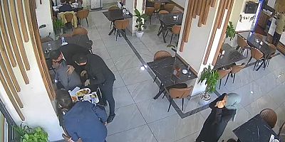 Boğazına lokma kaçan müşteri, heimlich manevrasıyla kurtarıldı