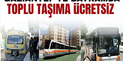 BÜYÜKŞEHİR’DEN BAYRAMDA ÜCRETSİZ TOPLU TAŞIMA