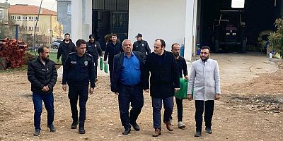 Depremde hayatını kaybeden polis memurunun ailesine ziyaret