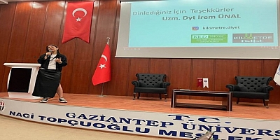 GAÜN Naci Tppğçuoğlu Meslek Yüksekokulunda Sağlıklı Beslenme Semineri