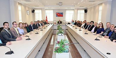 GAÜN Rektörü Prof. Dr. Doğan, Hastane Bölüm Başkanlarıyla Bir Araya Geldi