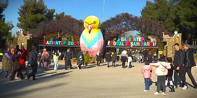 Gaziantep Doğal Yaşam Parkı yarıyıl tatilinde ziyaretçi akınına uğradı