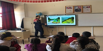 Gaziantep Jandarma Çocuklara Çevre Bilinci Eğitimi Beriyor