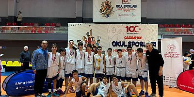 Gaziantep Kolej Vakfı Özel Okulları Basketbolda Namağlup Unvanla Şampiyonu