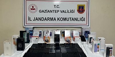 Gaziantep'te 1 milyon TL değerinde kaçak telefon ele geçirildi