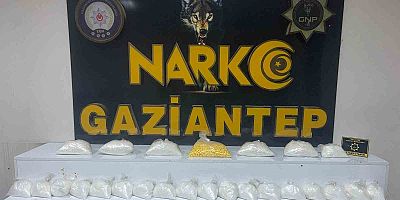 Gaziantep’te 14 kilogram metamfetamin ele geçirildi