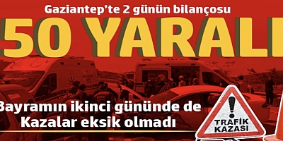 Gaziantep'te 2 günün bilançosu: 50 yaralı 