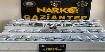 Gaziantep’te 41 kilo skunk ve metamfetamin ele geçirildi