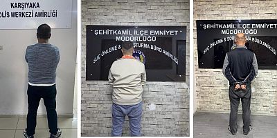 Gaziantep’te aranan 3 şahıs yakalandı