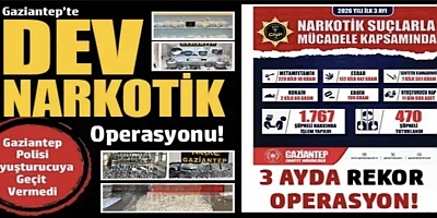 Gaziantep’te Dev Narkotik Operasyonu: Kilolarca Uyuşturucu Ele Geçirildi