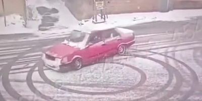 Gaziantep'te drift yaparak tehlike saçan sürücü ve araç sahibine ceza