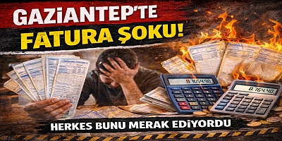 Gaziantep’te fatura şoku! Herkes bunu merak ediyordu