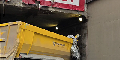 Gaziantep’te Hafriyat Aracı Kaza Yaptı