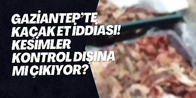 Gaziantep’te Kaçak Et İddiası! Kesimler Kontrol Dışına mı Çıkıyor?