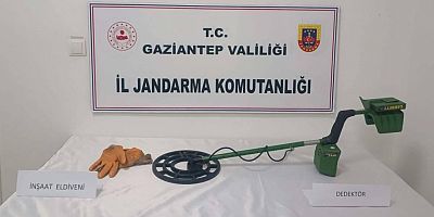 Gaziantep'te kaçak kazı yapan 3 şahıs suçüstü yakalandı