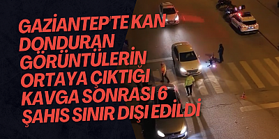 Gaziantep'te kan donduran görüntülerin ortaya çıktığı kavga sonrası 6 şahıs sınır dışı edildi