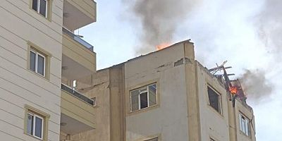 Gaziantep'te korkutan teras yangını