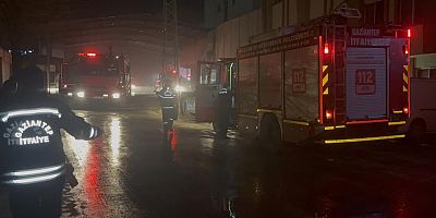 Gaziantep’te makarna fabrikasında yangın