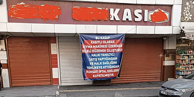 Gaziantep'te o kasabın ruhsatı iptal edildi