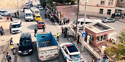 Gaziantep'te okul çevrelerinde dron destekli uygulama