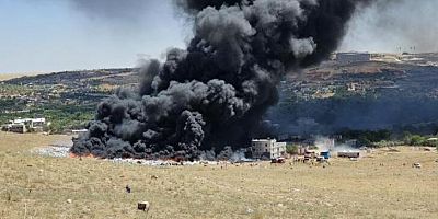 Gaziantep'te otluk yangını; bazı evler tahliye edildi 