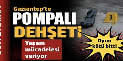 Gaziantep'te pompalı dehşeti: Oyun kötü bitti 