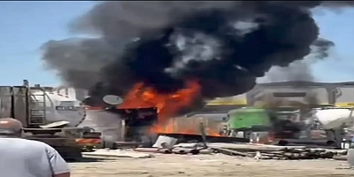 Gaziantep’te Sanayi Sitesinde Korkutan Yangın