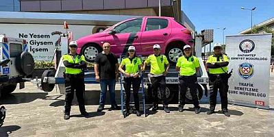 Gaziantep'te simülatör araç ile emniyet kemerinin önemi vurgulandı