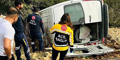 Gaziantep'te tarım işçilerini taşıyan minibüs şarampole uçtu: 1 ölü, 3 ağır yaralı